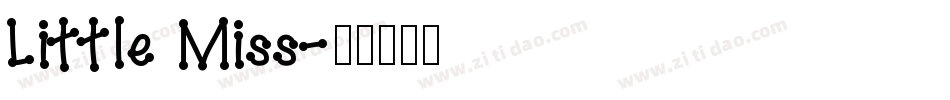 Little Miss字体转换
